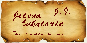 Jelena Vukalović vizit kartica